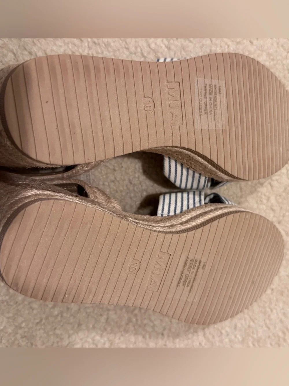 MIA Belinda Espadrille Wedge Sandal - NWOT, Never Worn | Size 10 M